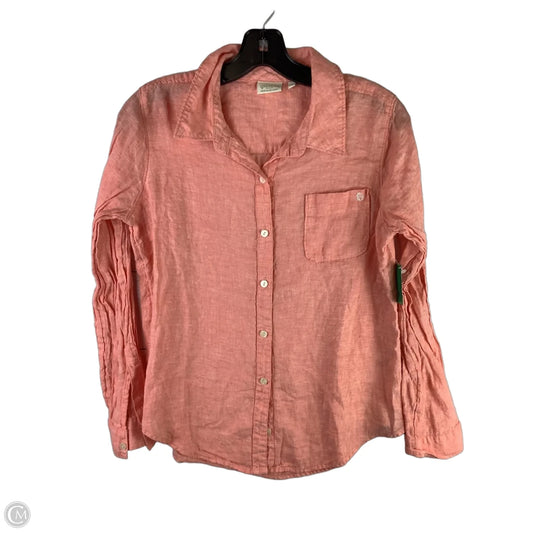 Top Long Sleeve By Spartina In Orange, Size: S