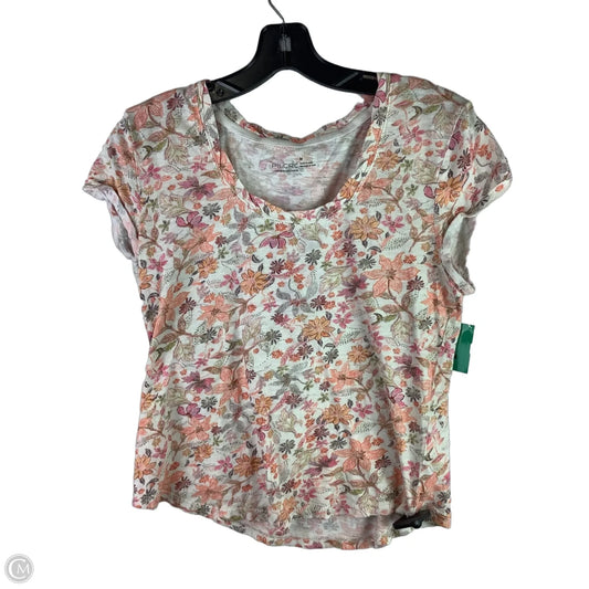 Top Short Sleeve By Pilcro In Floral Print, Size: M