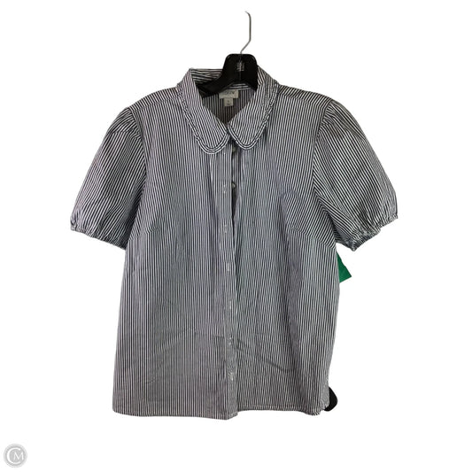 Top Short Sleeve By J. Crew In Striped Pattern, Size: L