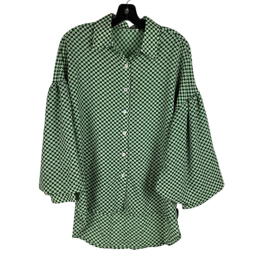 Top Long Sleeve By First Love In Green, Size: M