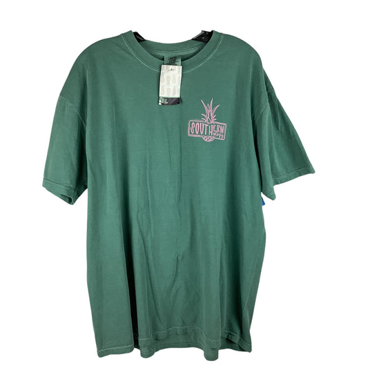 Top Short Sleeve By Comfort Colors In Green, Size: Xl