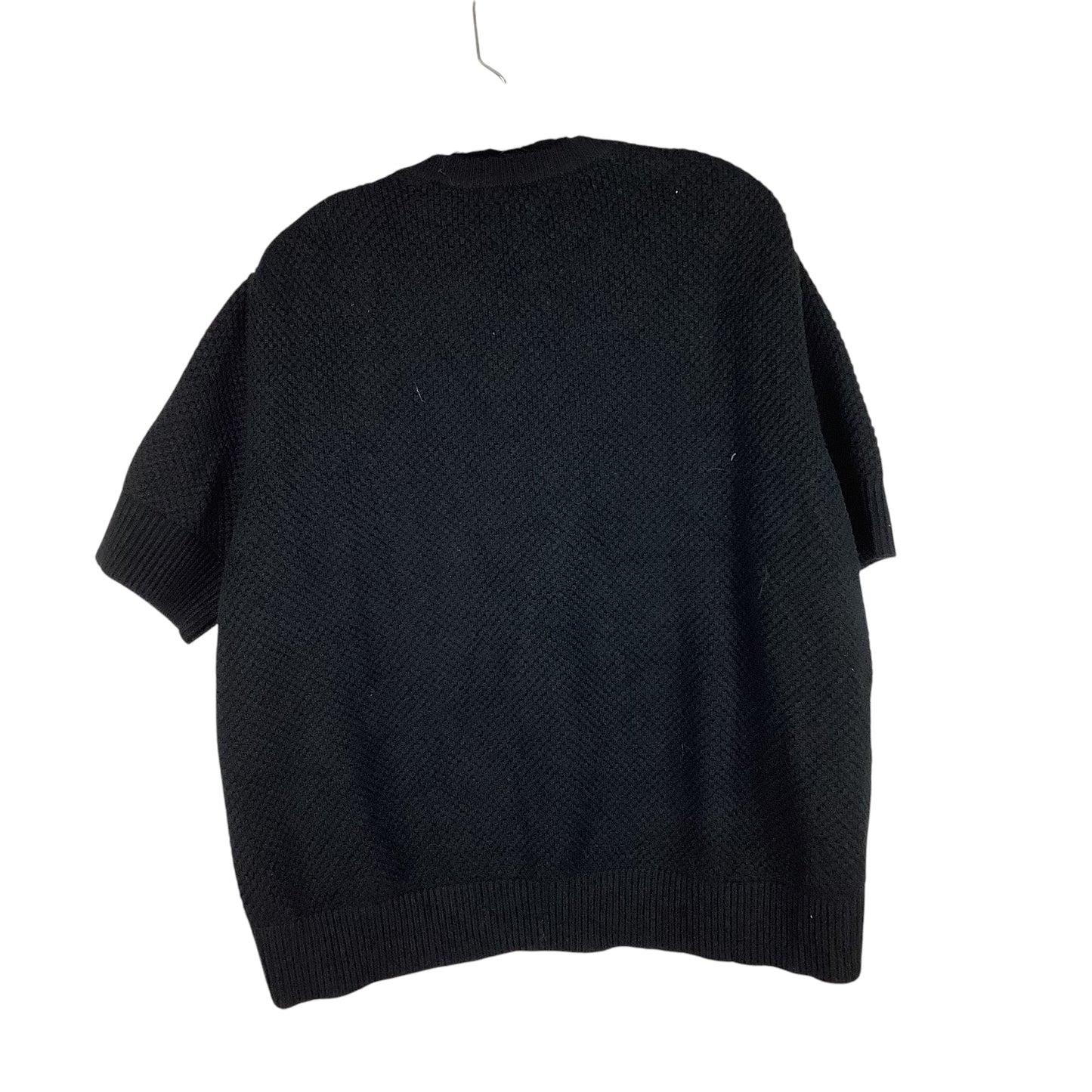 Top Short Sleeve By Banana Republic In Black, Size: L