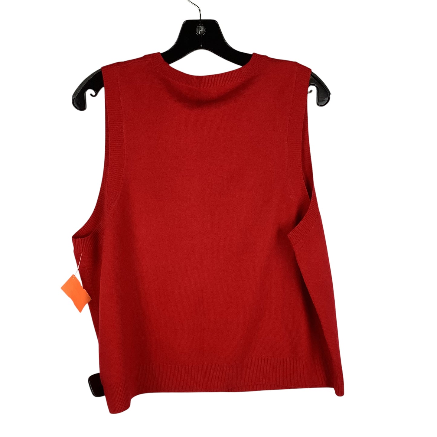 Vest Sweater By A New Day In Red, Size: Xxl