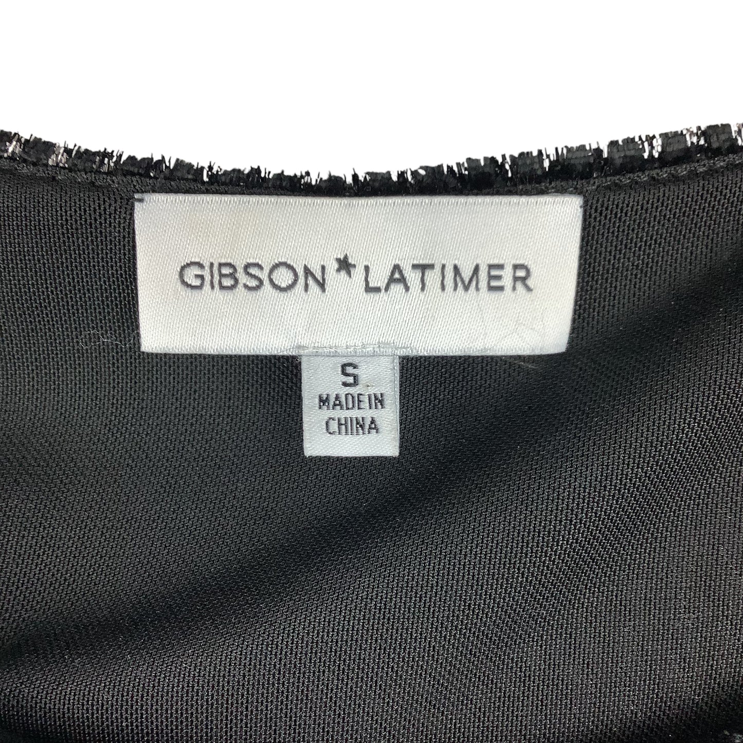 Top Long Sleeve By Gibson And Latimer In Black, Size: S