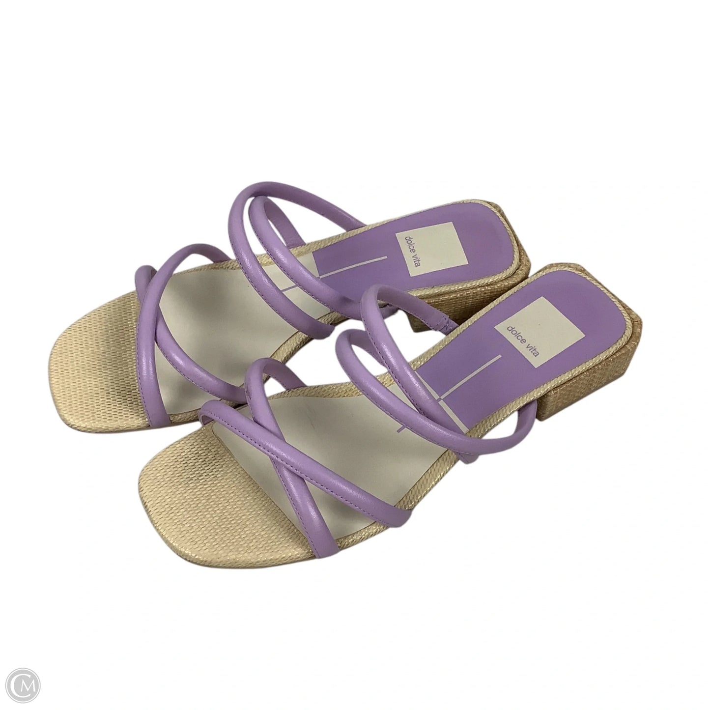 Sandals Heels Block By Dolce Vita In Purple, Size: 7