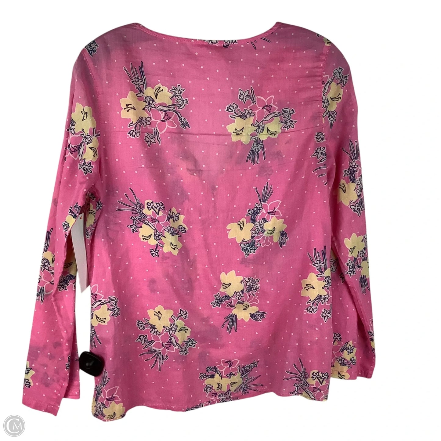 Top Long Sleeve Designer By Lilly Pulitzer In Pink, Size: S