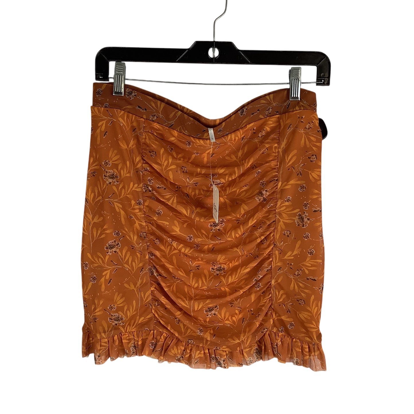 Skirt Mini & Short By Free People In Orange, Size: L