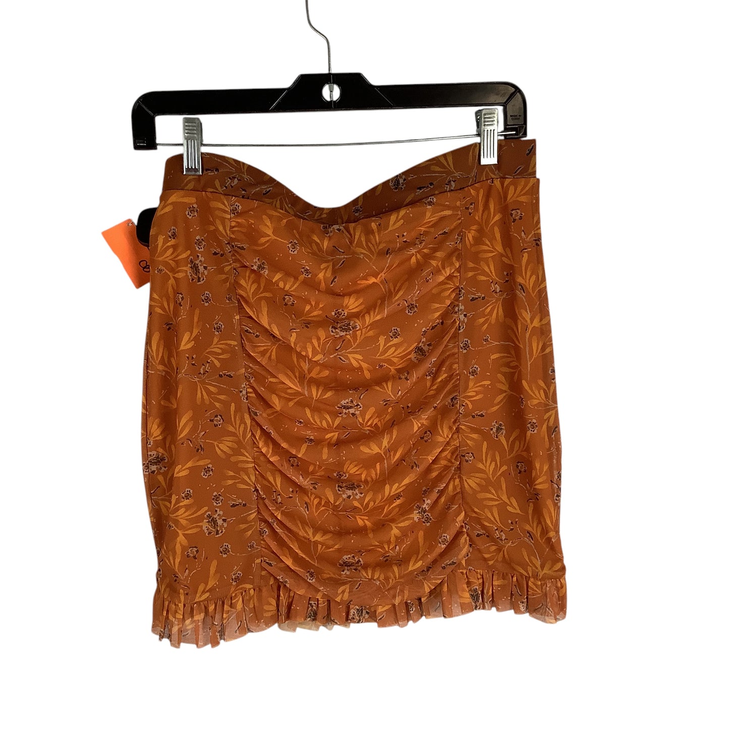 Skirt Mini & Short By Free People In Orange, Size: L