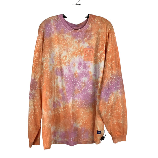 Top Long Sleeve By Disney Store In Tie Dye Print, Size: Xxl