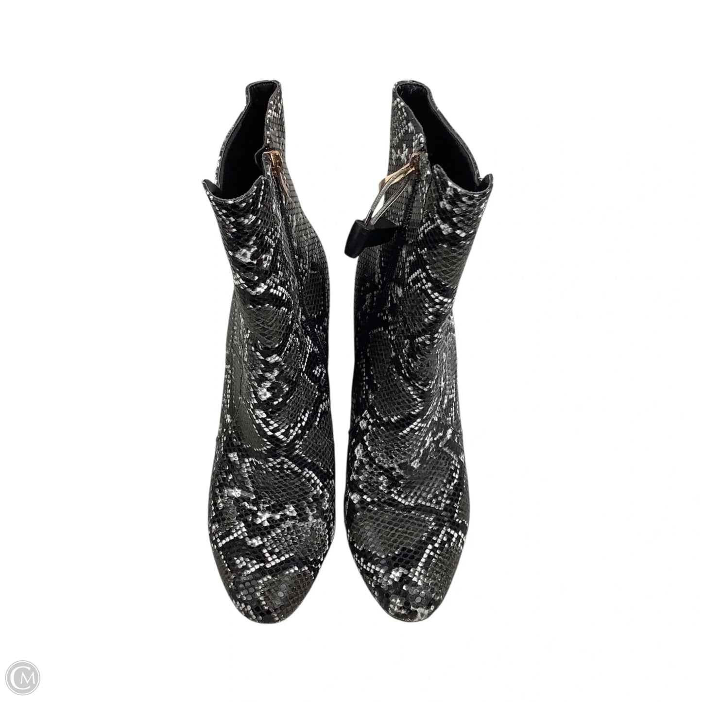 Boots Ankle Heels By Clothes Mentor In Snakeskin Print, Size: 7