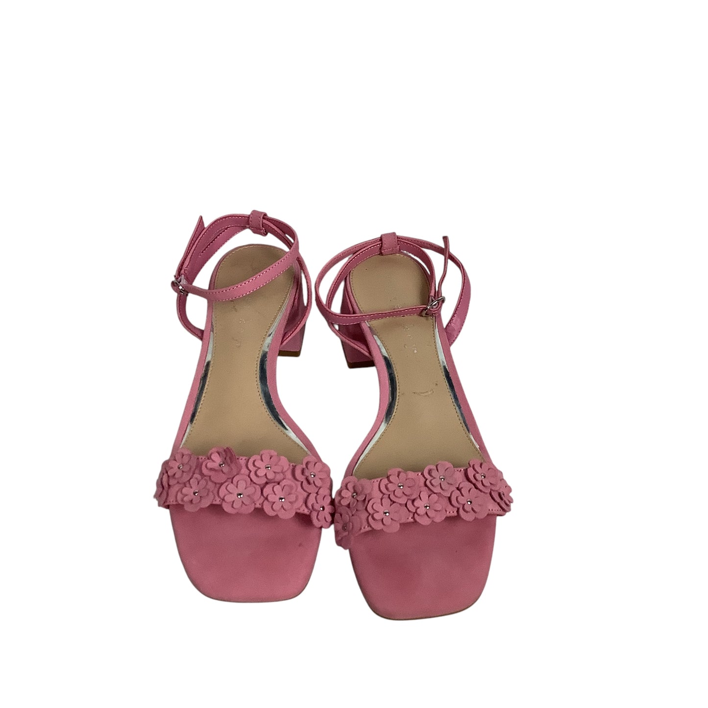 Shoes Heels Block By Copper Key In Pink, Size: 9