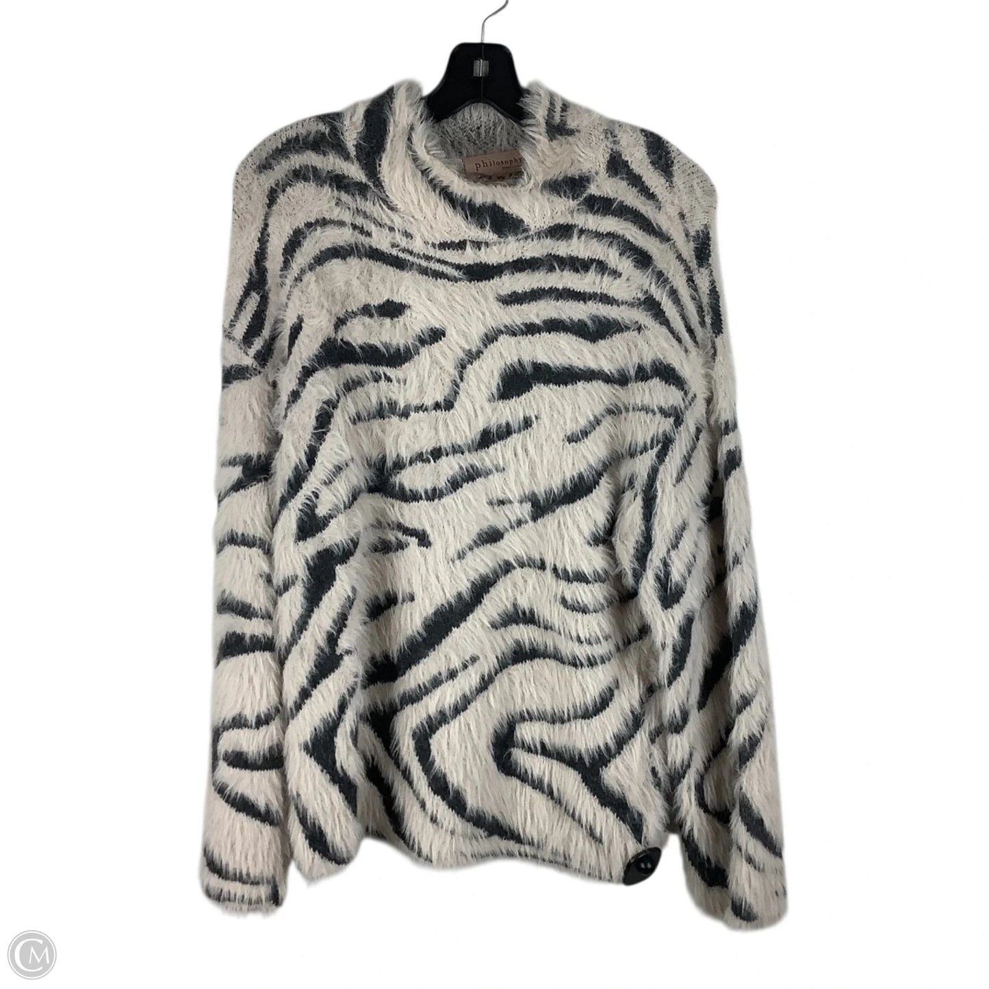 Sweater By Philosophy In Animal Print, Size: M