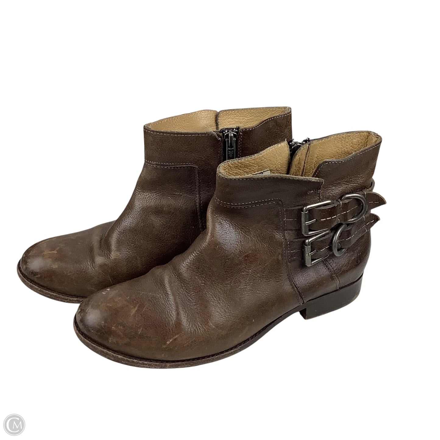 Boots Designer By Frye In Brown, Size: 9