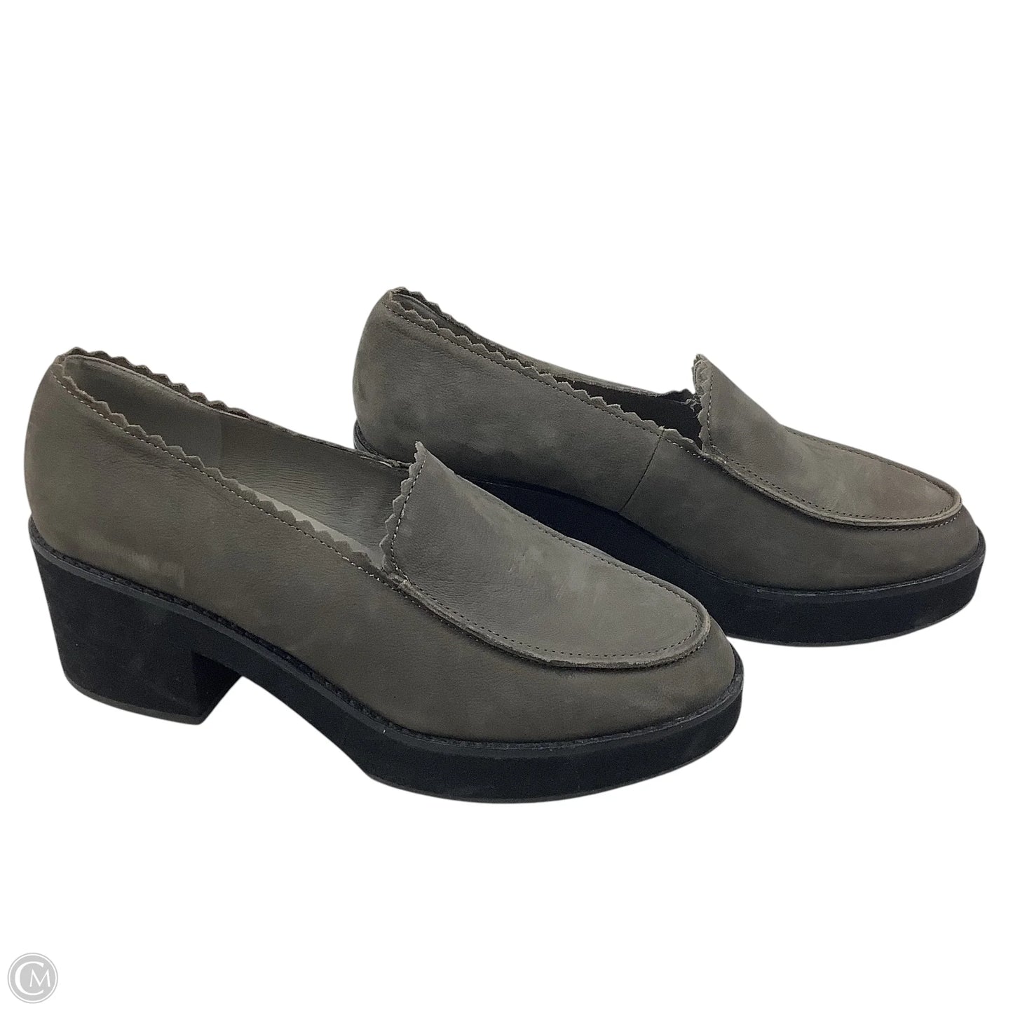 Shoes Heels Block By Eileen Fisher In Grey, Size: 9.5