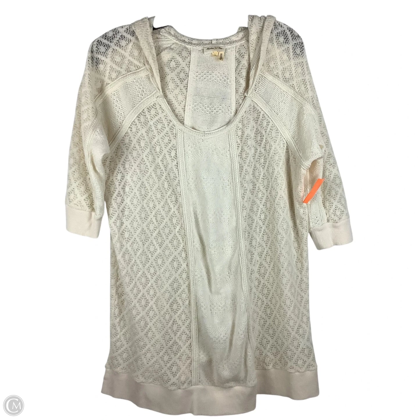 Top Short Sleeve By Meadow Rue In Cream, Size: Xl