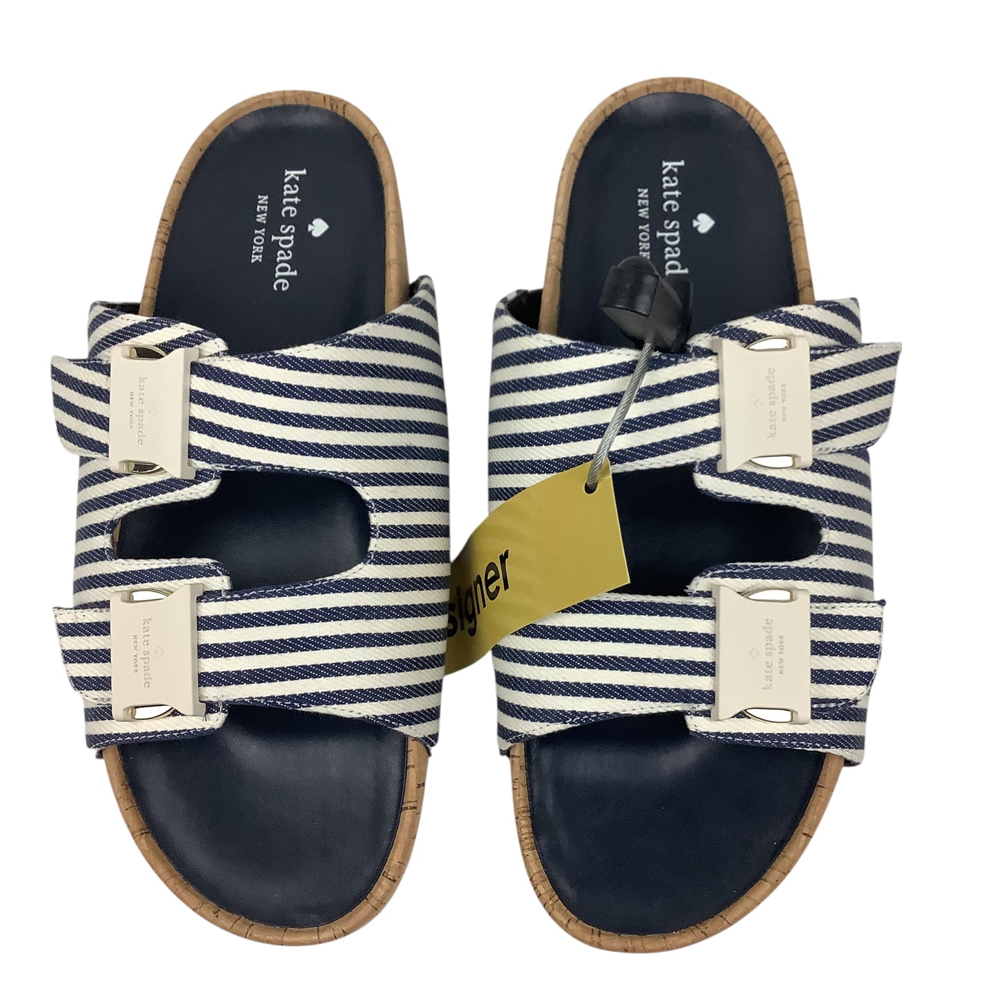 Sandals Designer By Kate Spade In Navy, Size: 9