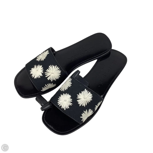 Sandals Designer By Kate Spade In Black & White, Size: 7.5