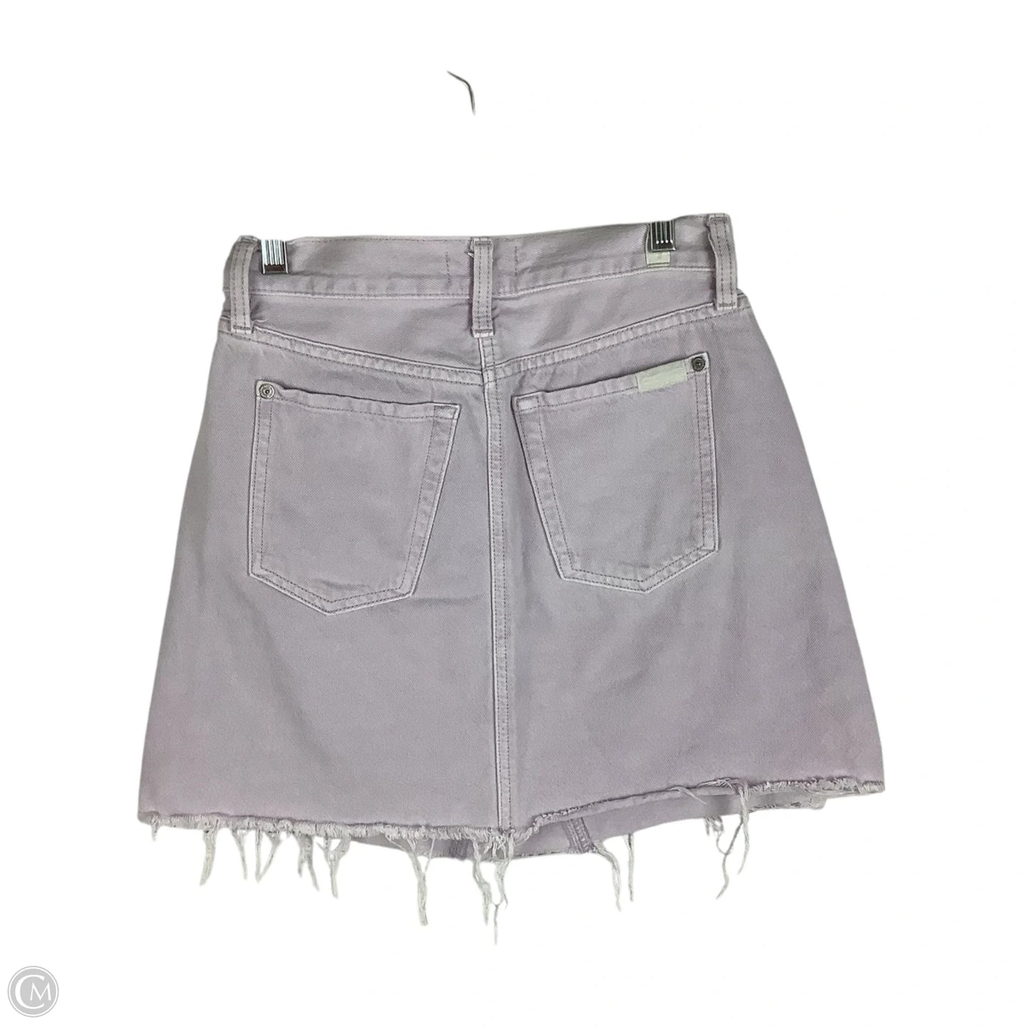 Skirt Mini & Short By 7 For All Mankind In Purple, Size: 0 (25)