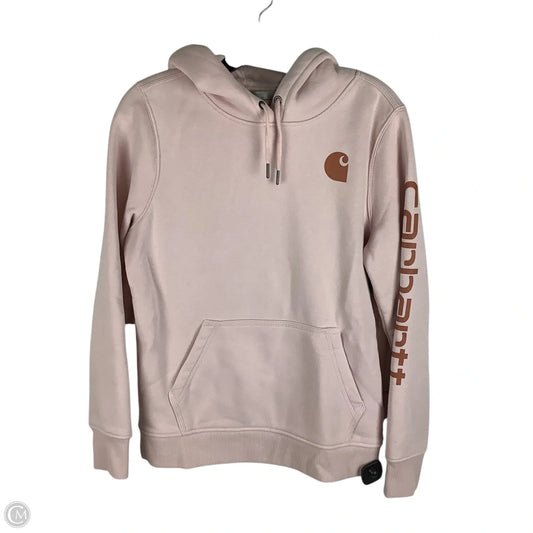 Sweatshirt Hoodie By Carhartt In Pink, Size: M