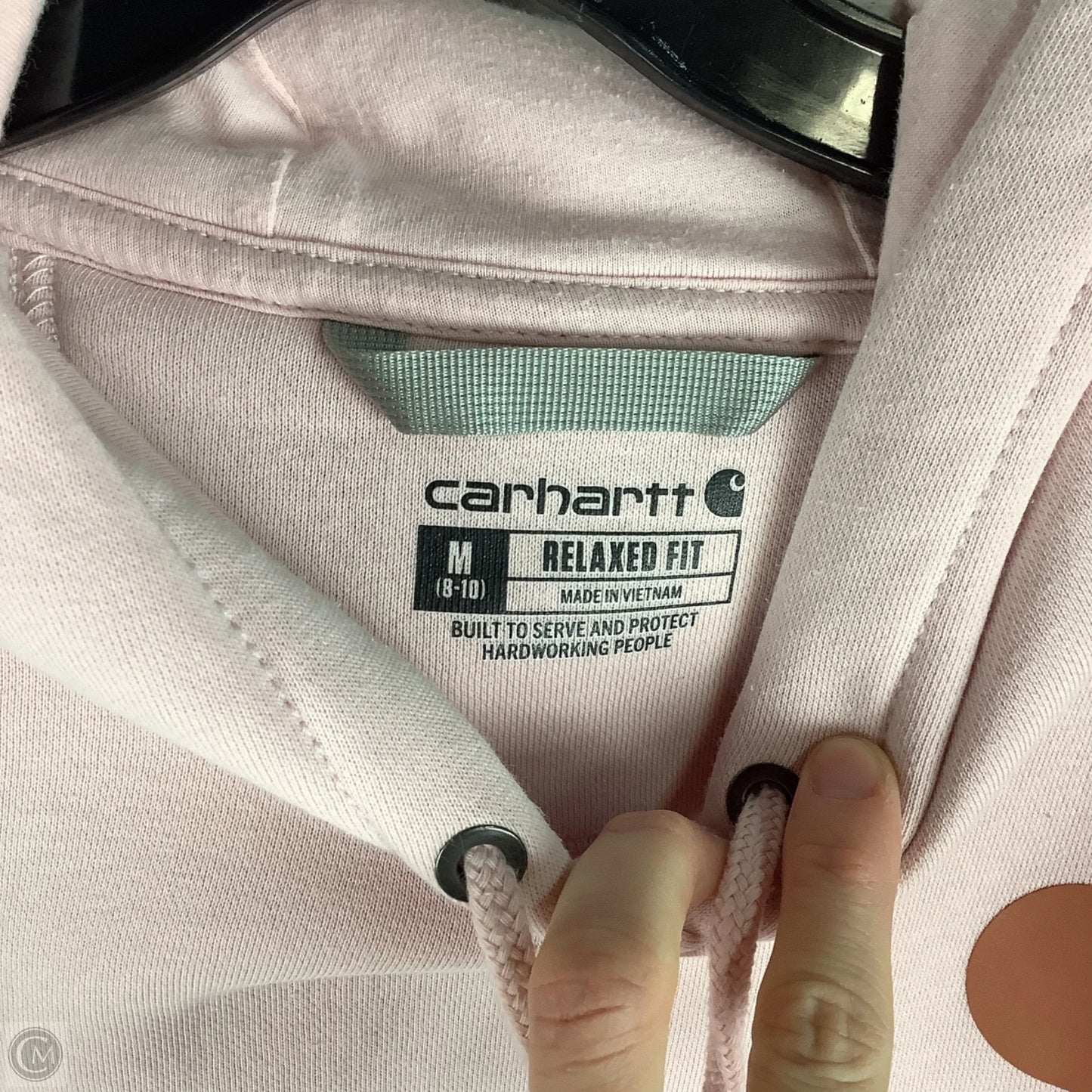 Sweatshirt Hoodie By Carhartt In Pink, Size: M