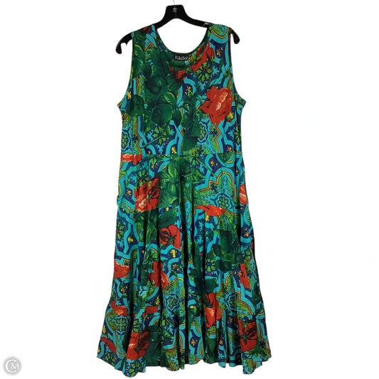 Dress Casual Maxi By Clothes Mentor In Floral Print, Size: L/XL