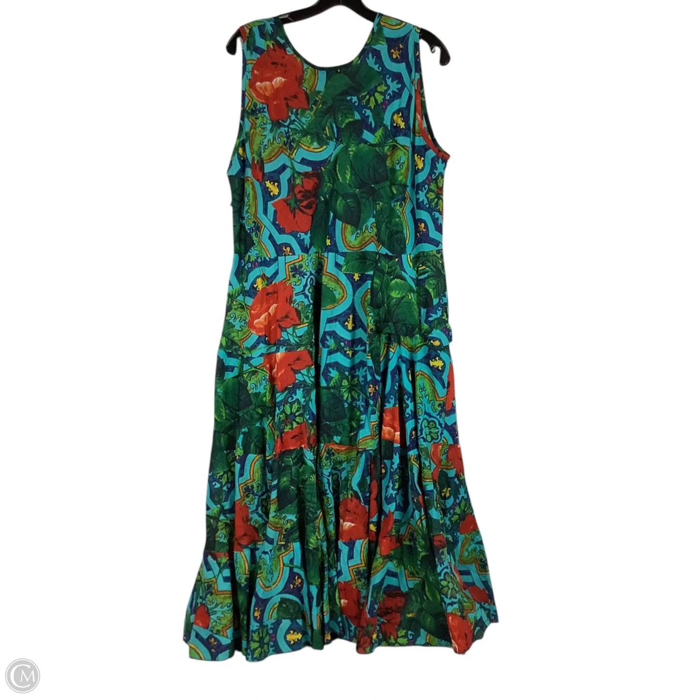 Dress Casual Maxi By Clothes Mentor In Floral Print, Size: L/XL