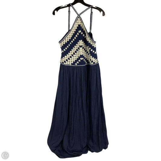 Dress Casual Maxi By Skies Are Blue In Navy, Size: L