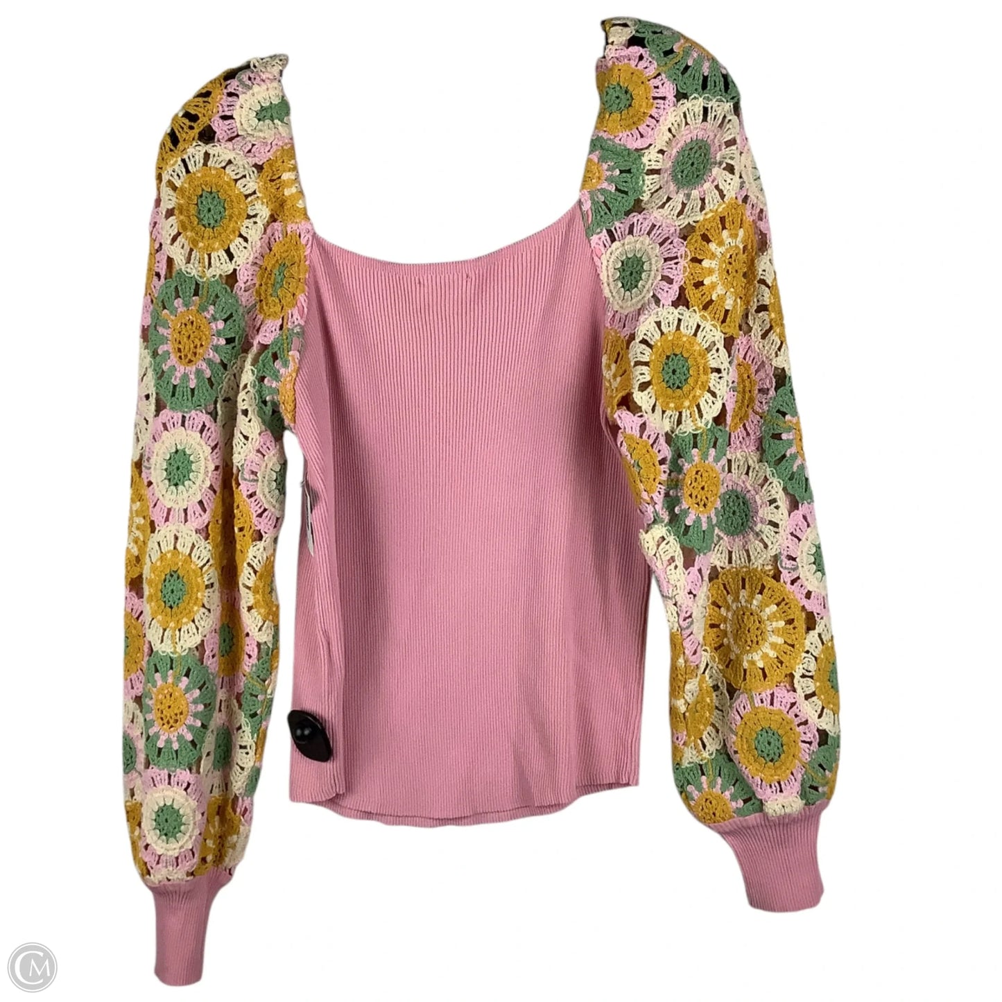 Top Long Sleeve By Entro In Pink, Size: L