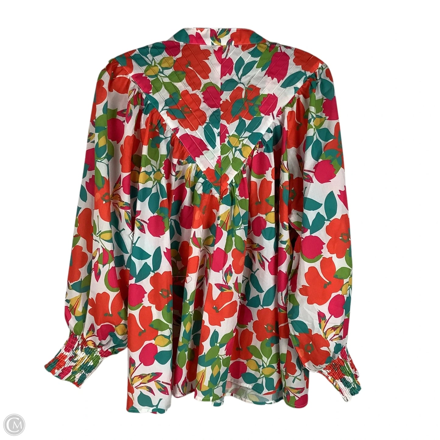 Top Long Sleeve By Cmc In Floral Print, Size: M