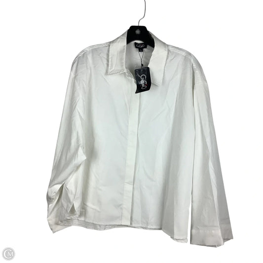 Top Long Sleeve By Gigio In White, Size: L