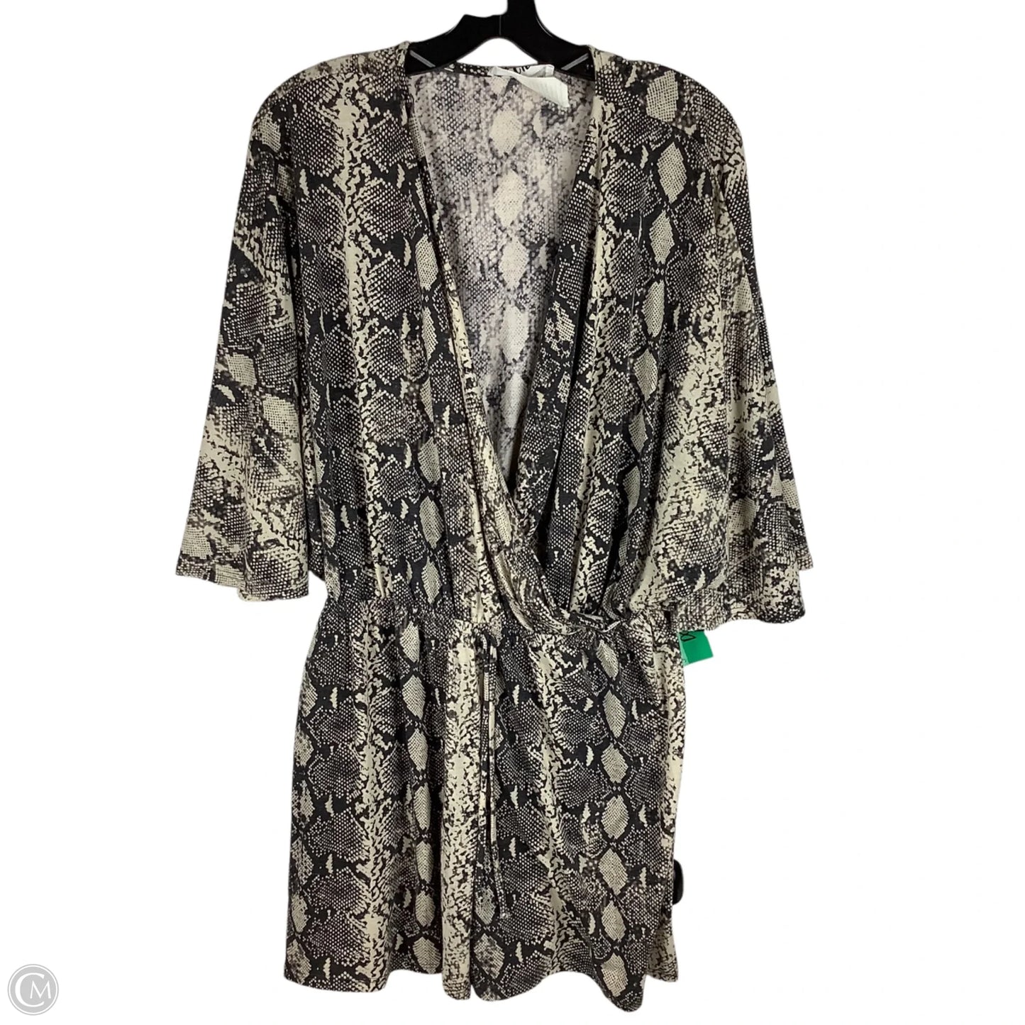 Romper By Clothes Mentor In Snakeskin Print, Size: L