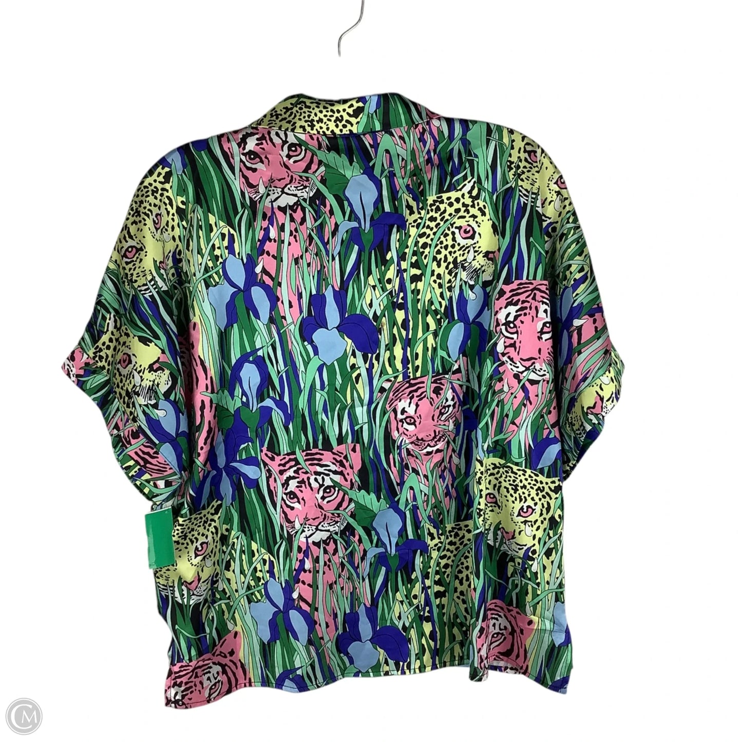 Top Short Sleeve By Entro In Animal Print, Size: L