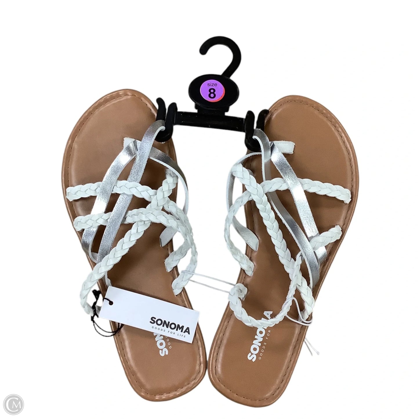 Sandals Flats By Sonoma In White, Size: M (7/8)