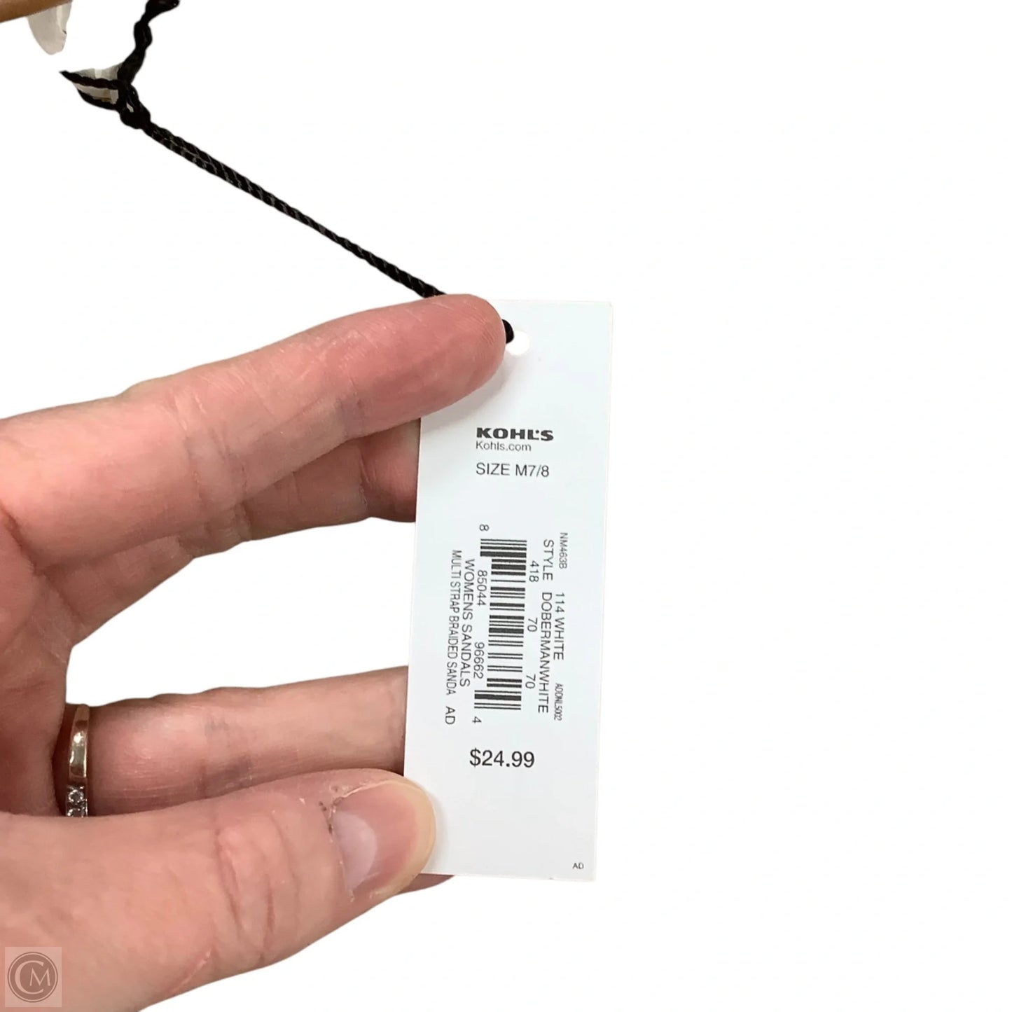 Sandals Flats By Sonoma In White, Size: M (7/8)