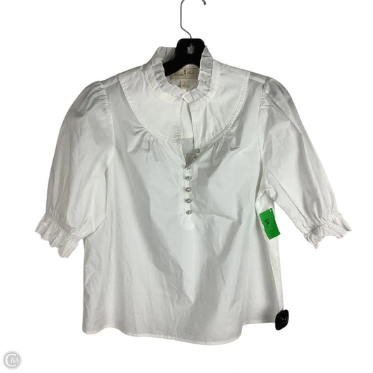 Top Short Sleeve By Cmc In White, Size: S