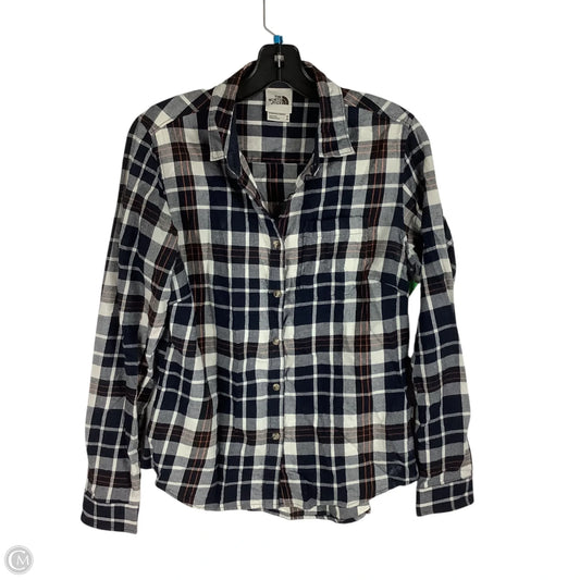 Top Long Sleeve By The North Face In Plaid Pattern, Size: M