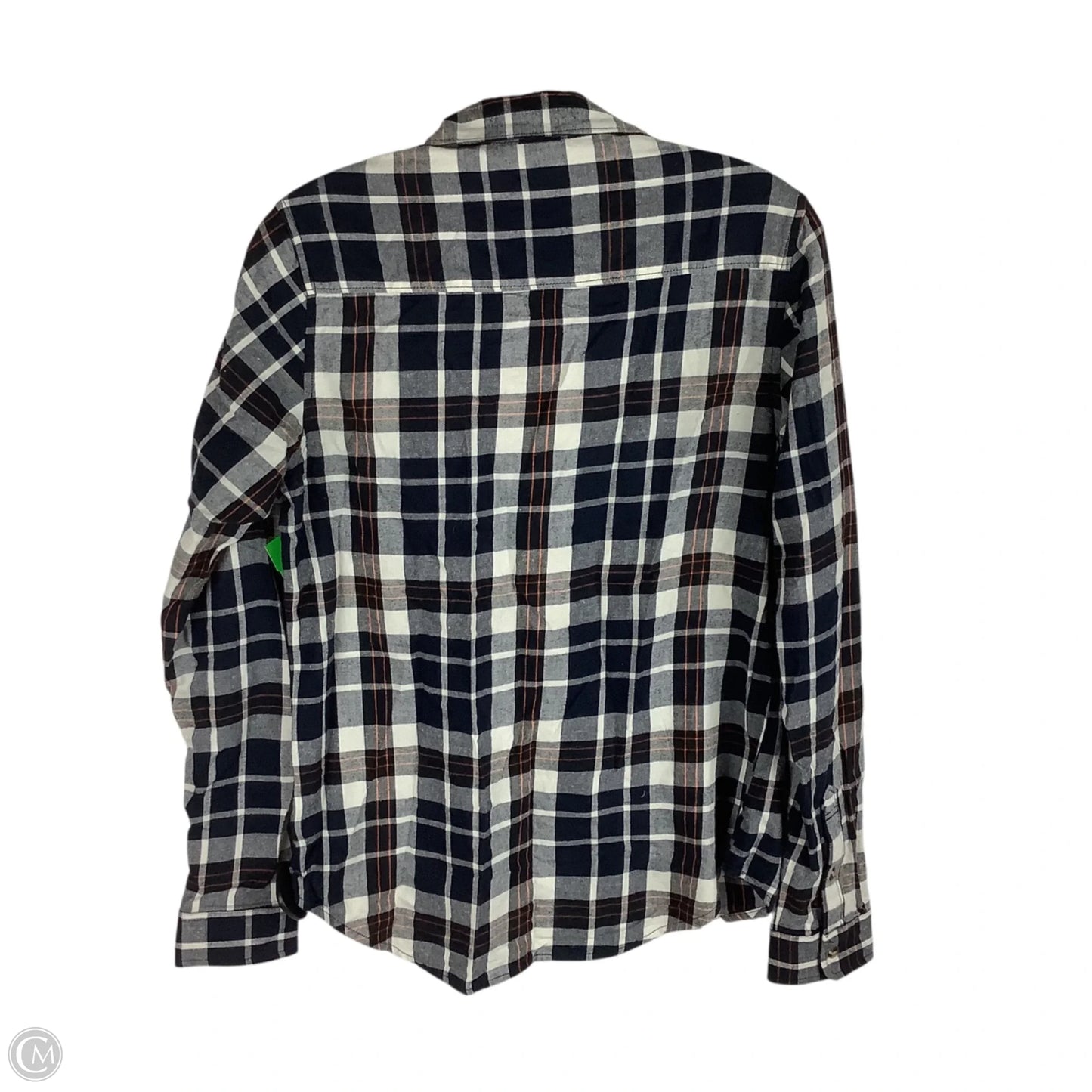Top Long Sleeve By The North Face In Plaid Pattern, Size: M