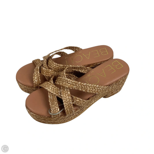 Sandals Heels Platform By Matisse In Brown, Size: 8