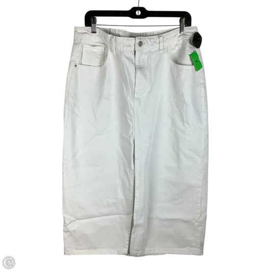 Skirt Maxi By Clothes Mentor In White, Size: L
