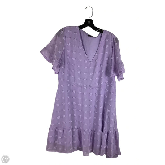 Dress Casual Short By Clothes Mentor In Purple, Size: L