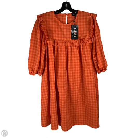 Dress Casual Short By Gigio In Orange, Size: S
