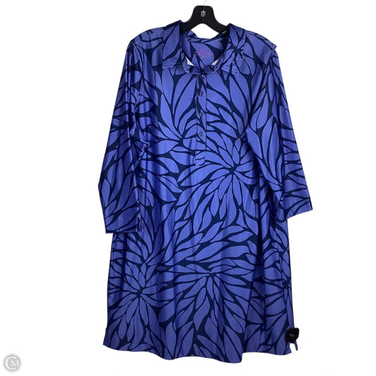 Top Long Sleeve By Vineyard Vines In Blue, Size: Xxl