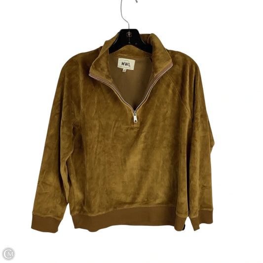 Top Long Sleeve By Madewell In Brown, Size: S