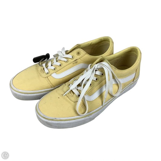 Shoes Sneakers By Vans In Yellow, Size: 9.5