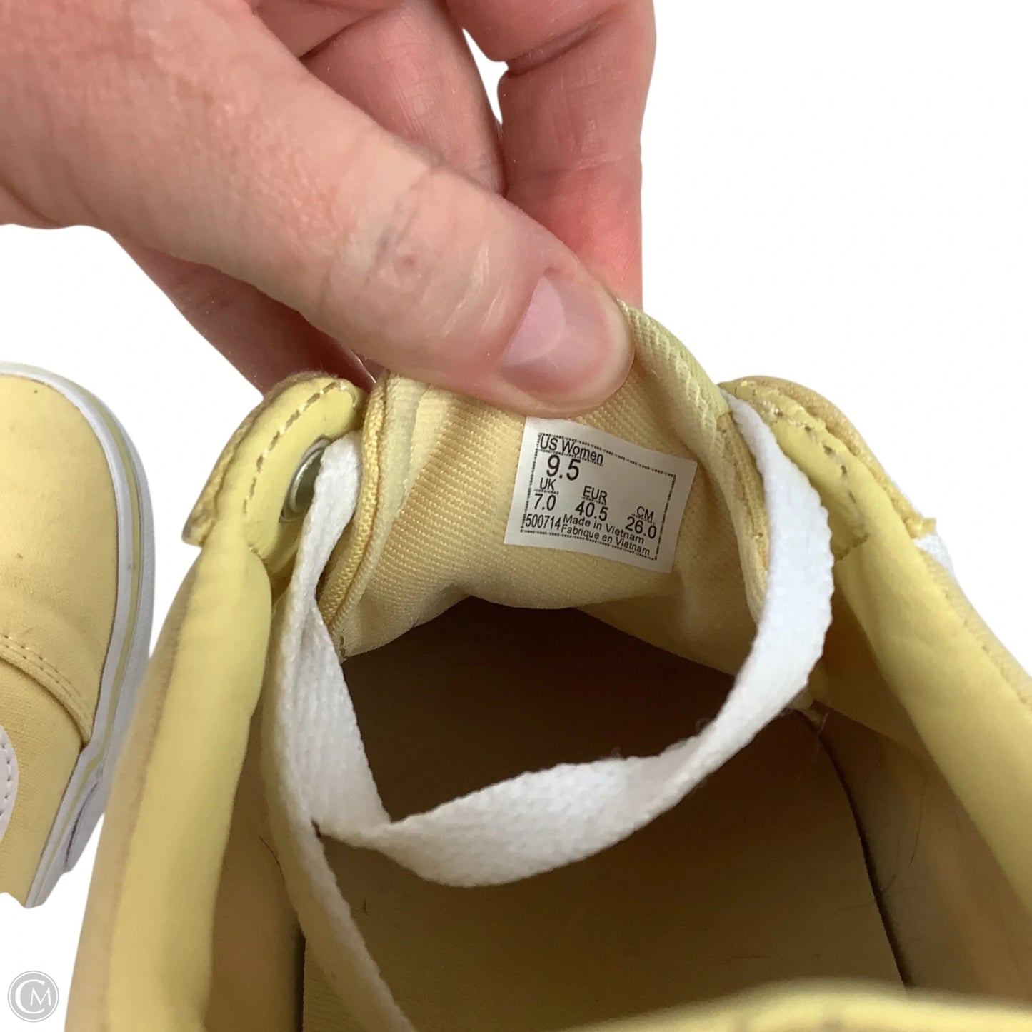 Shoes Sneakers By Vans In Yellow, Size: 9.5