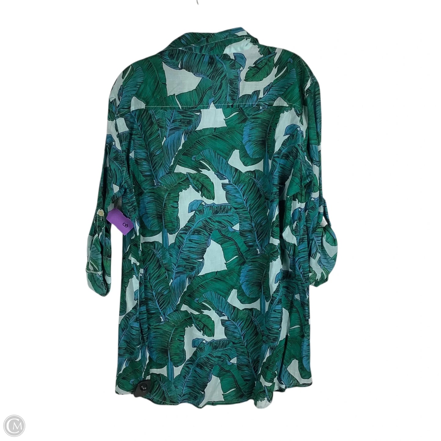 Top Long Sleeve By Clothes Mentor In Green, Size: L