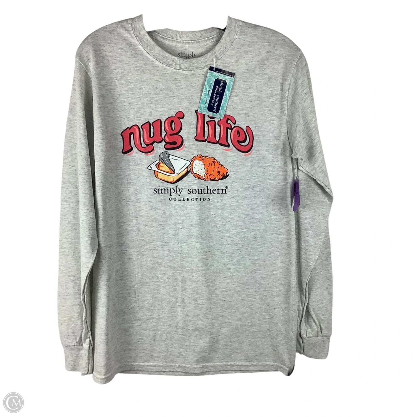 Top Long Sleeve By Clothes Mentor In Grey, Size: S
