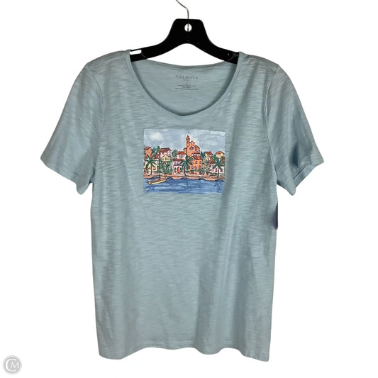 Top Short Sleeve By Talbots In Blue, Size: Lp