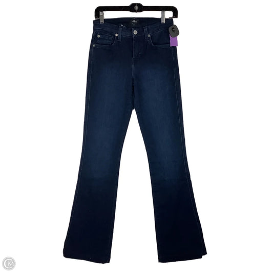 Jeans Flared By 7 For All Mankind In Blue Denim, Size: 26
