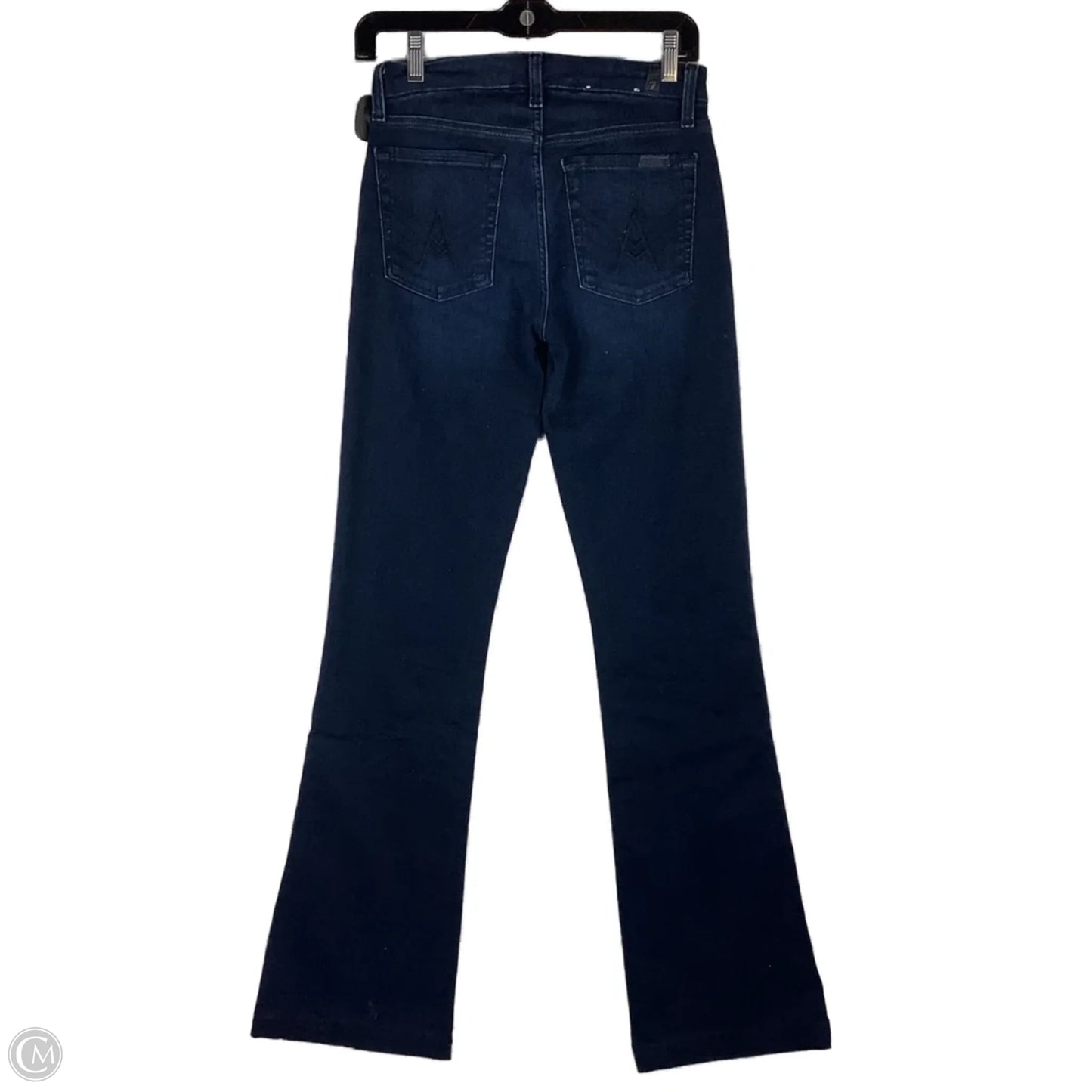 Jeans Flared By 7 For All Mankind In Blue Denim, Size: 26